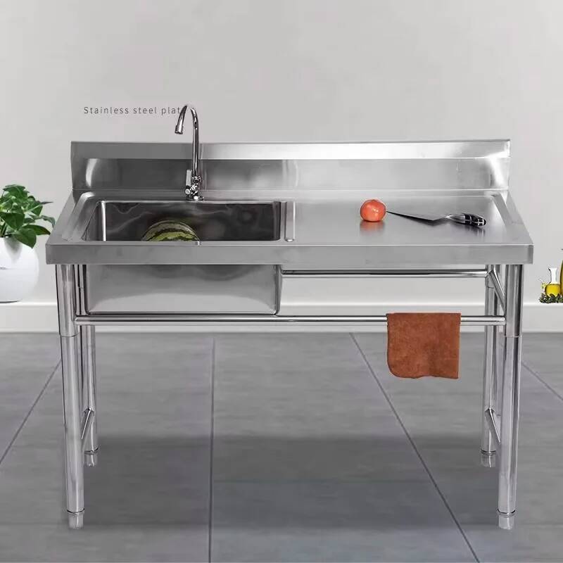 Basin Commercial Integrated St - Commercial Kitchen Double Sink recension och pris